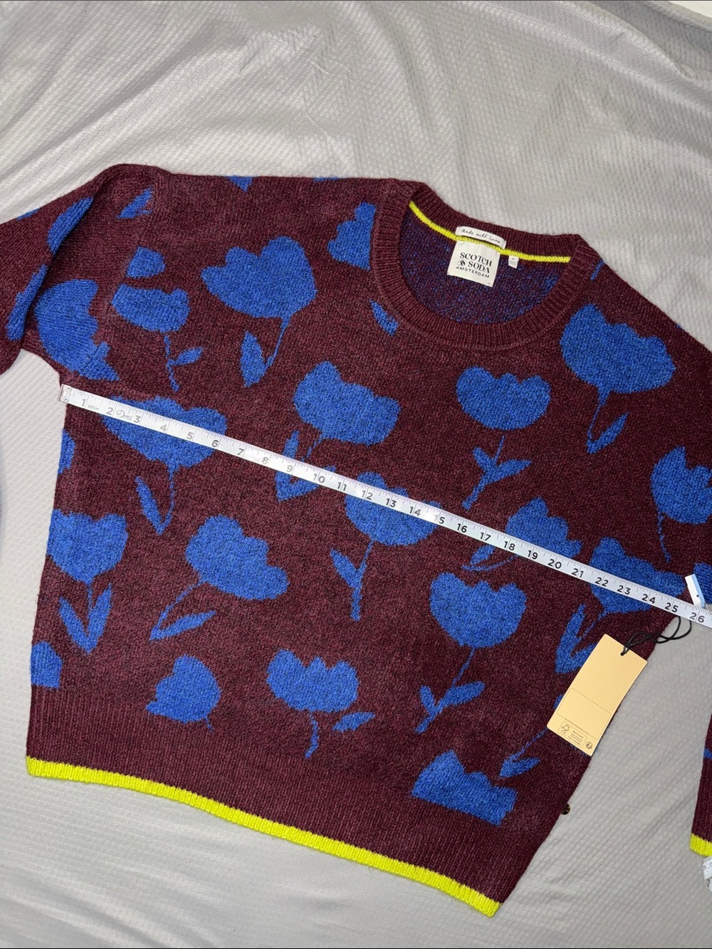 Scotch & Soda Amsterdam Tulip Crew Neck Sweater - Size Medium, NWT - Picture 5 of 12